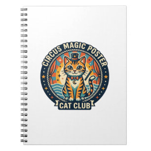 Carnet Affiche Magie de Cirque Chat Mignon Design - Cirqu