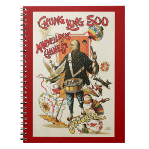 Carnet Affiche Magique Vintage, Magicien Chung Ling Soo
