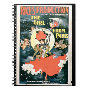 Carnet Affiche pour la 'production du riz de la fille du