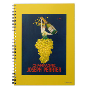 Carnet Affiche promotionnelle de Joseph Perrier Champagne