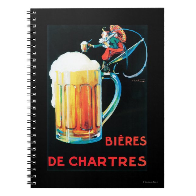 Carnet Affiche promotionnelle des bières de Chartres (Devant)