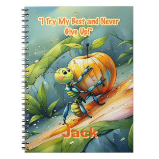 Carnet Affirmation pour enfant : "J'essaie de mon mieux e