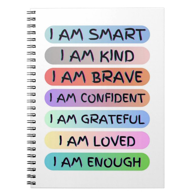 Carnet Affirmations pour enfants, (Devant)