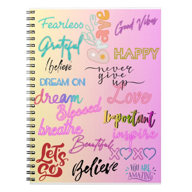 Carnet Affirmations pour la sensibilisation à la santé me (Devant)