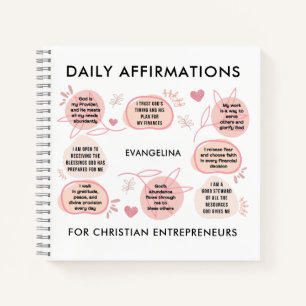 Carnet Affirmations quotidiennes de prière pour entrepren