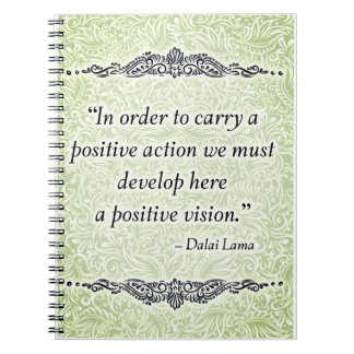 Carnet Afin de porter un positif - Citation positive