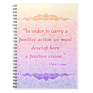 Carnet Afin de porter un positif - Citation positive