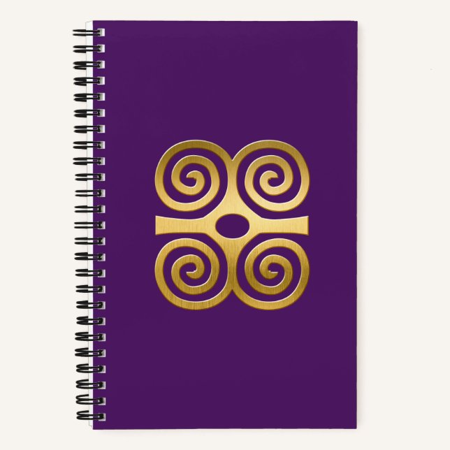 Carnet africain Adinkra (Recto)