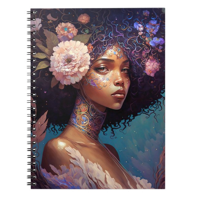 Carnet African American Black Goddess Queen Imaginaire Ar (Devant)