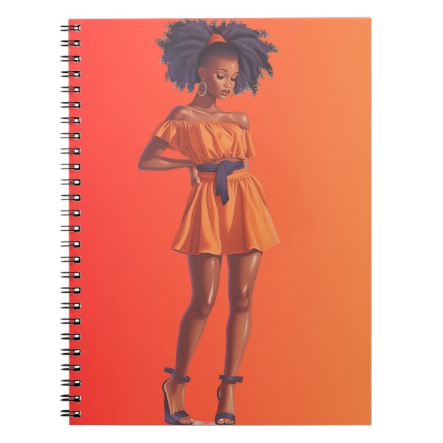 Carnet African American Black Queen Melanin Sista Shopp (Devant)