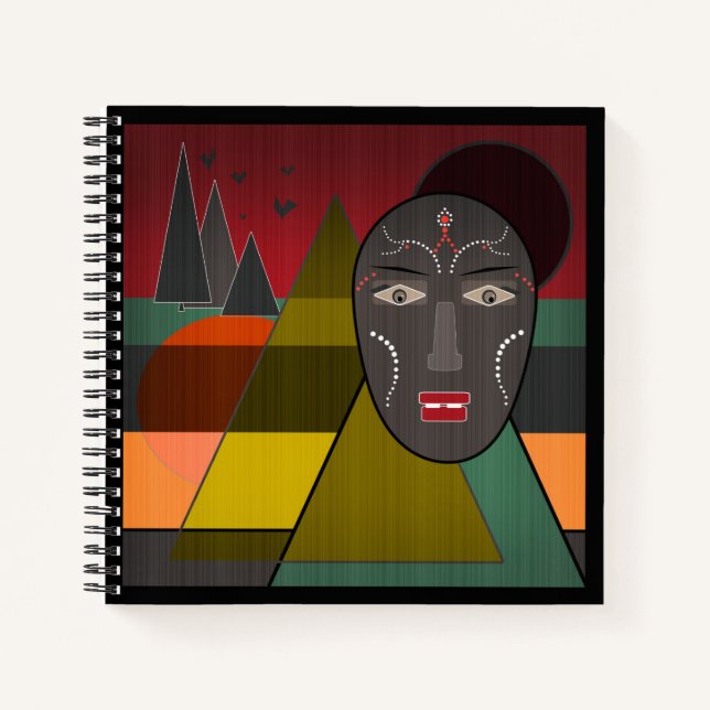Carnet African mask (Devant)