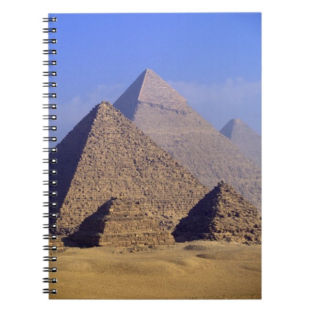 Carnet Afrique, Égypte, Le Caire, Gizeh. Grandes pyramide (Devant)