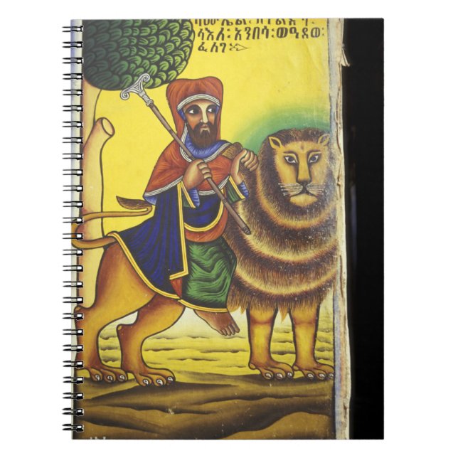 Carnet Afrique, Éthiopie. Œuvre d'art représentant le Lio (Devant)