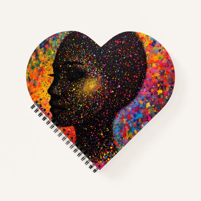 Carnet Afro Nebula Whisper – Black History Celebration (Devant)