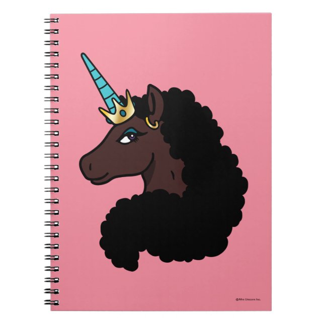 Carnet Afro Unicorn | Magique (Devant)