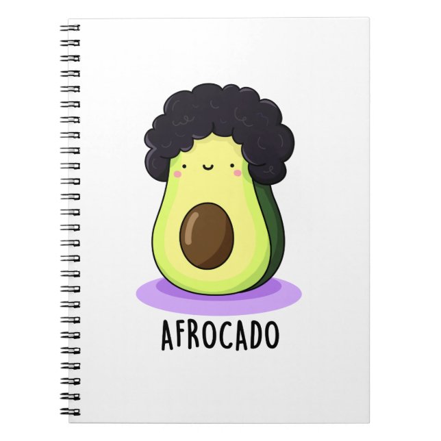 Carnet Afrocado Avocat Drôle Avec Afro Jeu de Mots  (Devant)