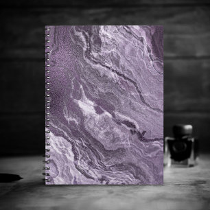 Carnet Agate violette cristallisée   Moody Marbled Stone