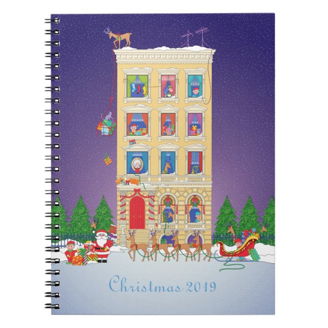 Carnet Agenda de l'organisateur de la veille de Noël (Devant)