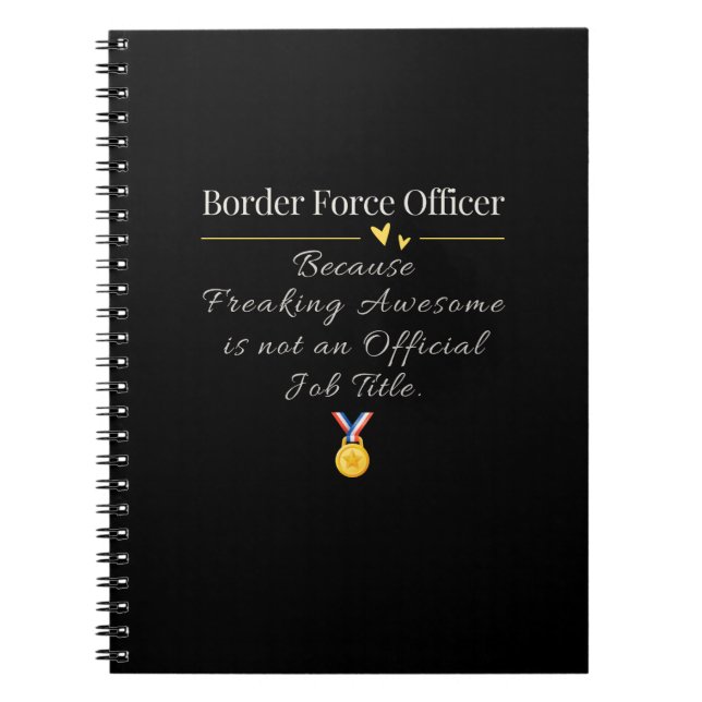 Carnet Agent de la force frontalière (Devant)