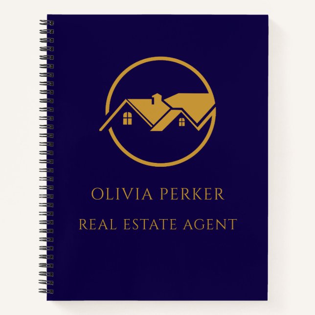 Carnet Agent immobilier promotionnel moderne de biens imm (Devant)