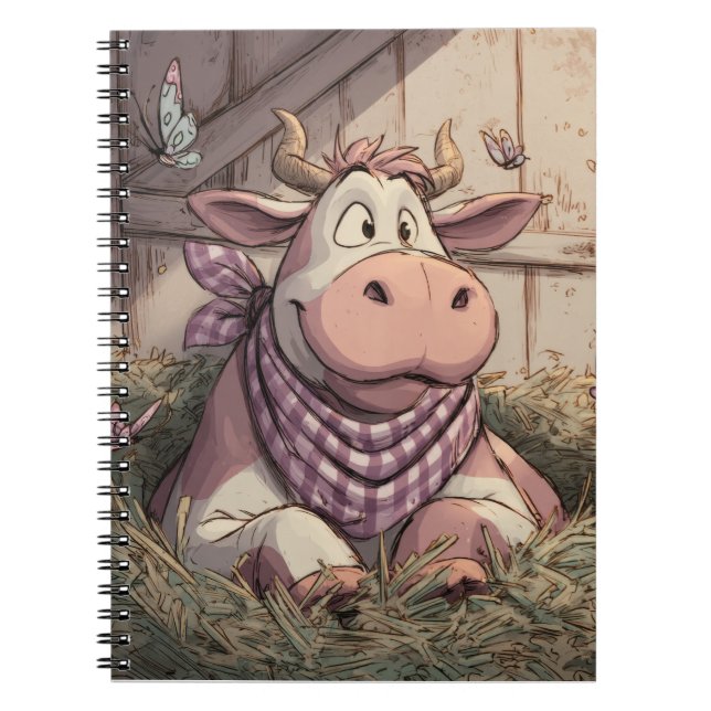 Carnet agricole de la vache grange souriante Paste (Devant)