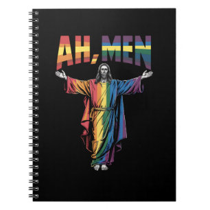 Carnet Ah Men drôles LGBT Fierté Gay Jésus chrétien