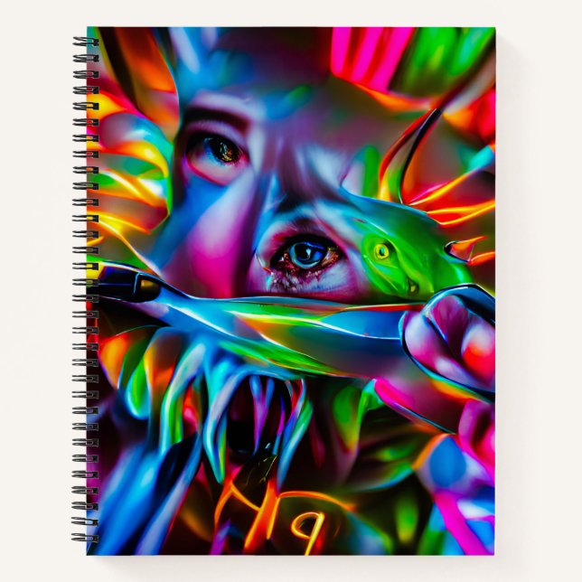 Carnet Aichmophobie : Art Surréel Vivid (Devant)