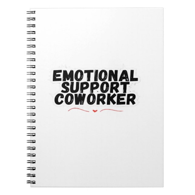 Carnet Aide émotionnelle Coworker Chill et drôle Classiqu (Devant)