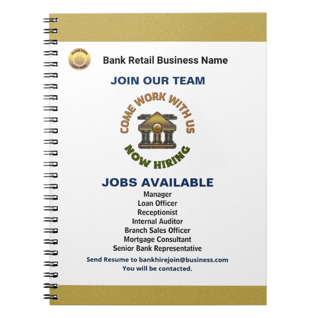 Carnet Aide Recherché maintenant Embaucher les employés L (Devant)