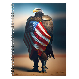 Carnet Aigle À Balles Portant Une Armure Portant Un Drape