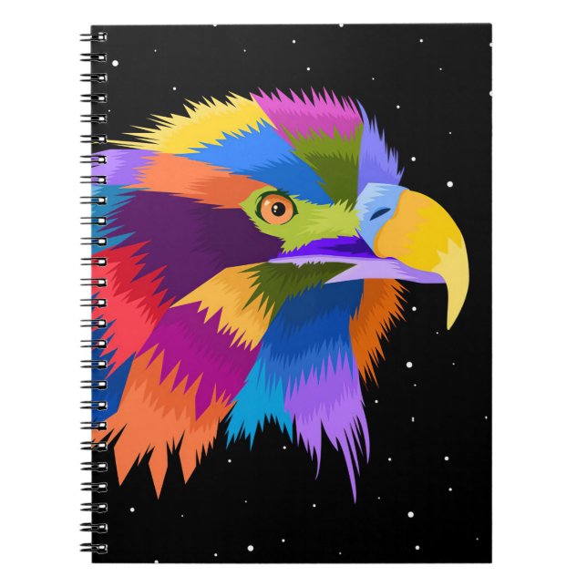 Carnet Aigle stylisé Pop (Devant)