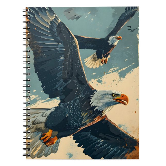Carnet Aigle volant vintage (Devant)