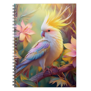Carnet Aile Iridescente Cockatiel Imaginaire Oiseau