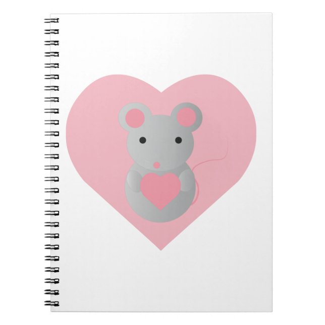 Carnet Aimer la souris (Devant)