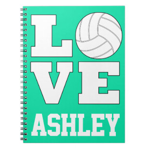 Carnet Aimer le volleyball pour les joueurs et les fans d