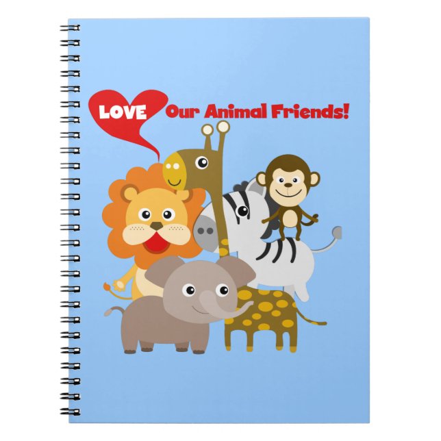 Carnet Aimez nos amis animaux (Devant)