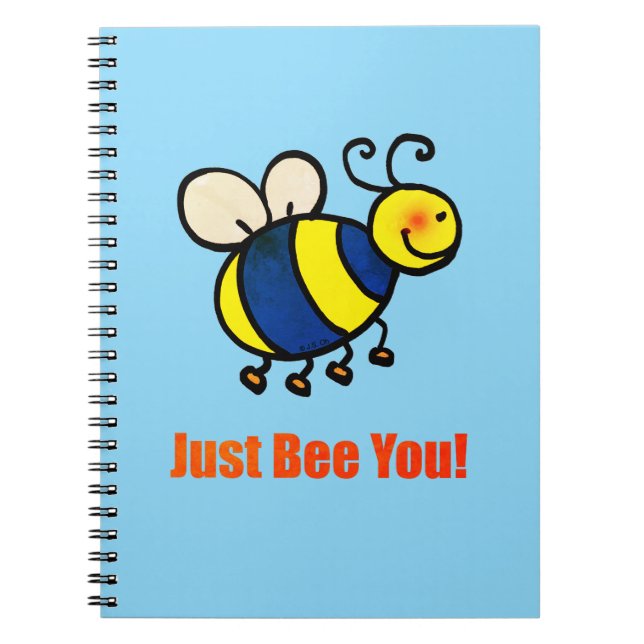 Carnet Aimez-Vous Heureux Abeille Caricature (Devant)