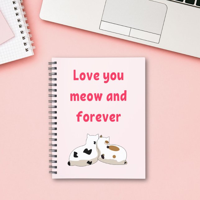 Carnet Aimez-vous miow et pour toujours | Cats Valentines (Créateur téléchargé)