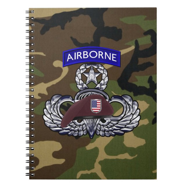 Carnet Airborne Paratrooper (Devant)