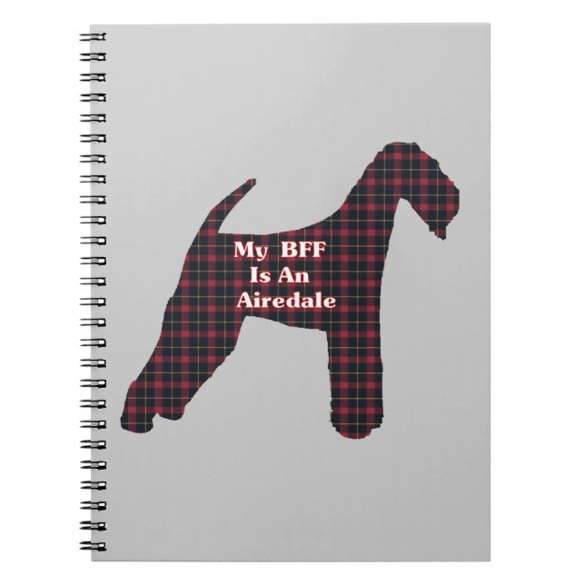 Carnet Airedale Terrier BFF (Devant)