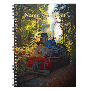 Carnet Ajouter Nom, Moteur de train à vapeur 7 Locomotiv