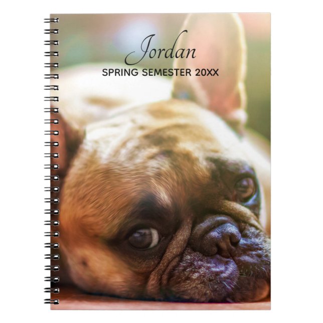 Carnet Ajouter VOS Photos Nom French Bulldog (Devant)