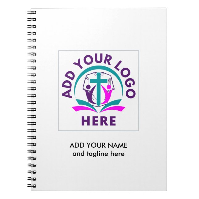 Carnet AJOUTER VOTRE LOGO | Marchandises de l'Église d'af (Devant)