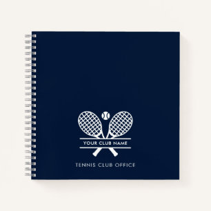Carnet Ajouter Votre Nom Club Tennis Team Bureau Marine B