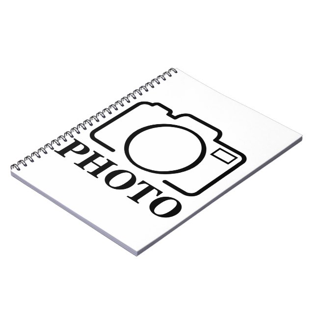 Carnet Ajoutez une photo personnalisée Mariage Moderne Él (Côté gauche)