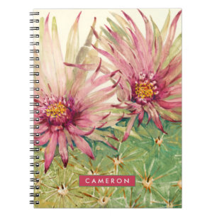 Carnet Ajoutez vos fleurs nommées de rose de cactus de  