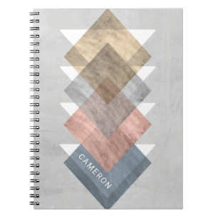 Carnet Ajoutez votre nom Alignement de diamant I