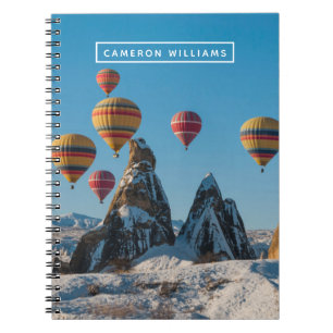 Carnet Ajoutez votre nom Ballon à air chaud en Cappadoc