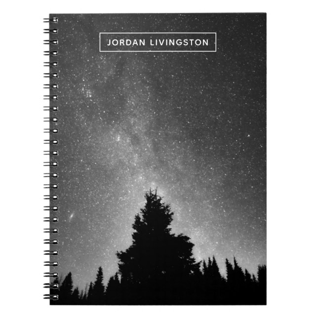 Carnet Ajoutez votre nom | Ciel nocturne (Devant)
