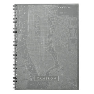Carnet Ajoutez votre nom Croquis de New York City Map